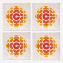 CBC Retro Gem 1974 to 1986 Logo Coasters-2