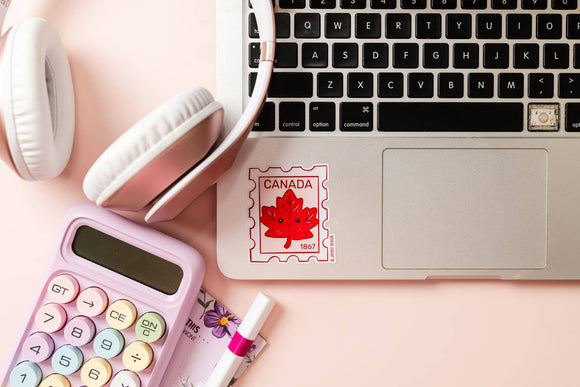 Canada Postage Stamp Vinyl Sticker