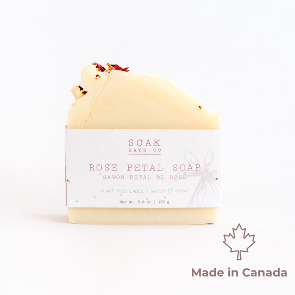 Rose Petal Soap Bar - Made in Canada