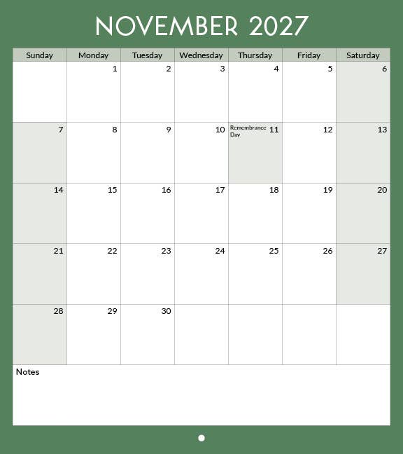 2027 Toronto Landmarks Calendar