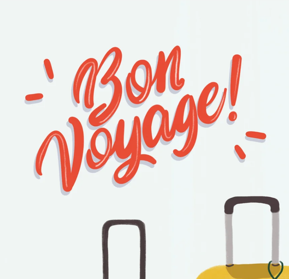 Bon Voyage Luggage Card