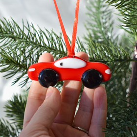 Red Car Ornament