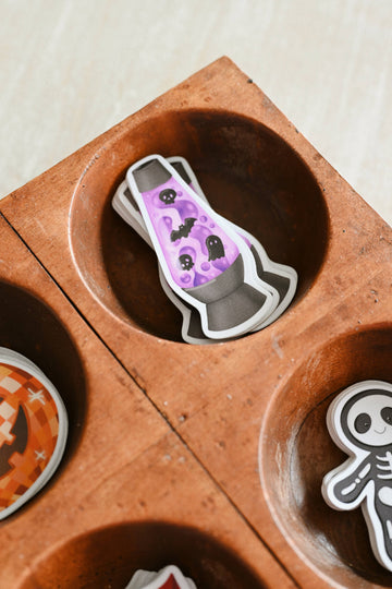 Spooky Lava Lamp - Spooky Vinyl Sticker - 0