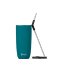 24oz Peacock Blue Tumbler with Straw-3