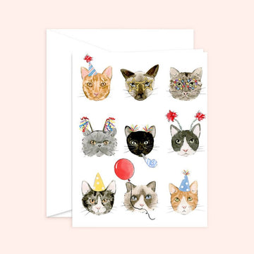 Birthday Cats Greeting Card - 0