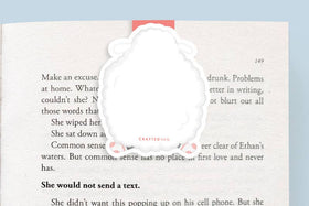 Knitting Sheep - Jumbo Magnetic Bookmark - 0
