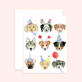 Birthday Dogs Greeting Card - 0