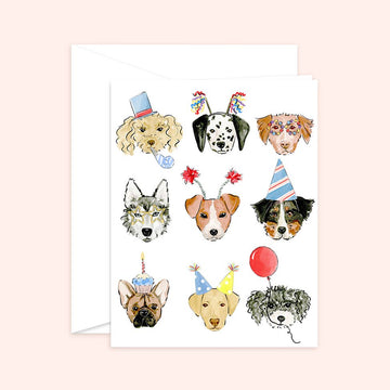 Birthday Dogs Greeting Card - 0