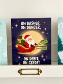 Spendy Santa On Debit On Credit - Christmas Card-2