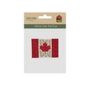 Canadian Maple Leaf Floral Flag Design Embroidered Iron-On Patch-2