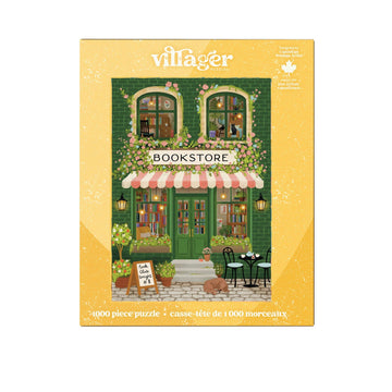 Villager Puzzles | Emerald Bookstore | 1000-Piece Puzzle | Designed in Canada - 0