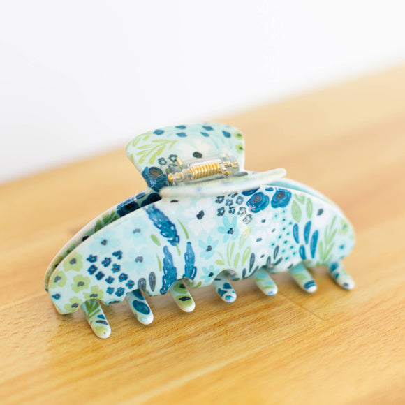 Waterfall Floral Claw Clip