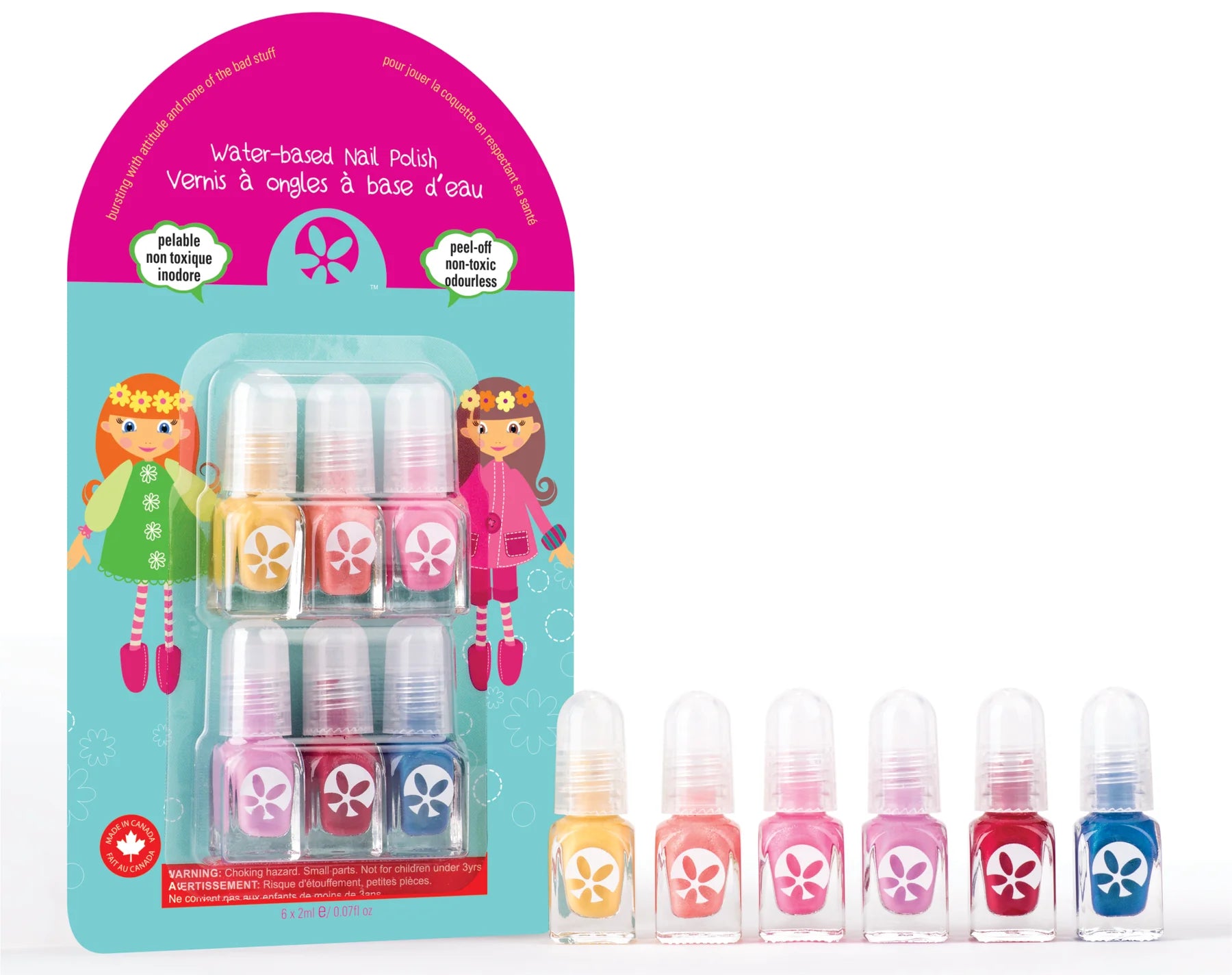 Kids Nail Polish Starter Set from Suncoat (6 pcs)