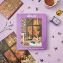 Villager Puzzles | Dream Library | 1000-Piece Puzzle for Adults - Villager Puzzles Dream Library 1000-piece handmade Canadian jigsaw puzzle gift with cozy reading scene.