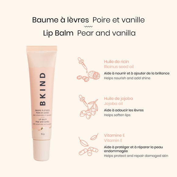 Nourishing ceramide lip balm - Pear and vanilla