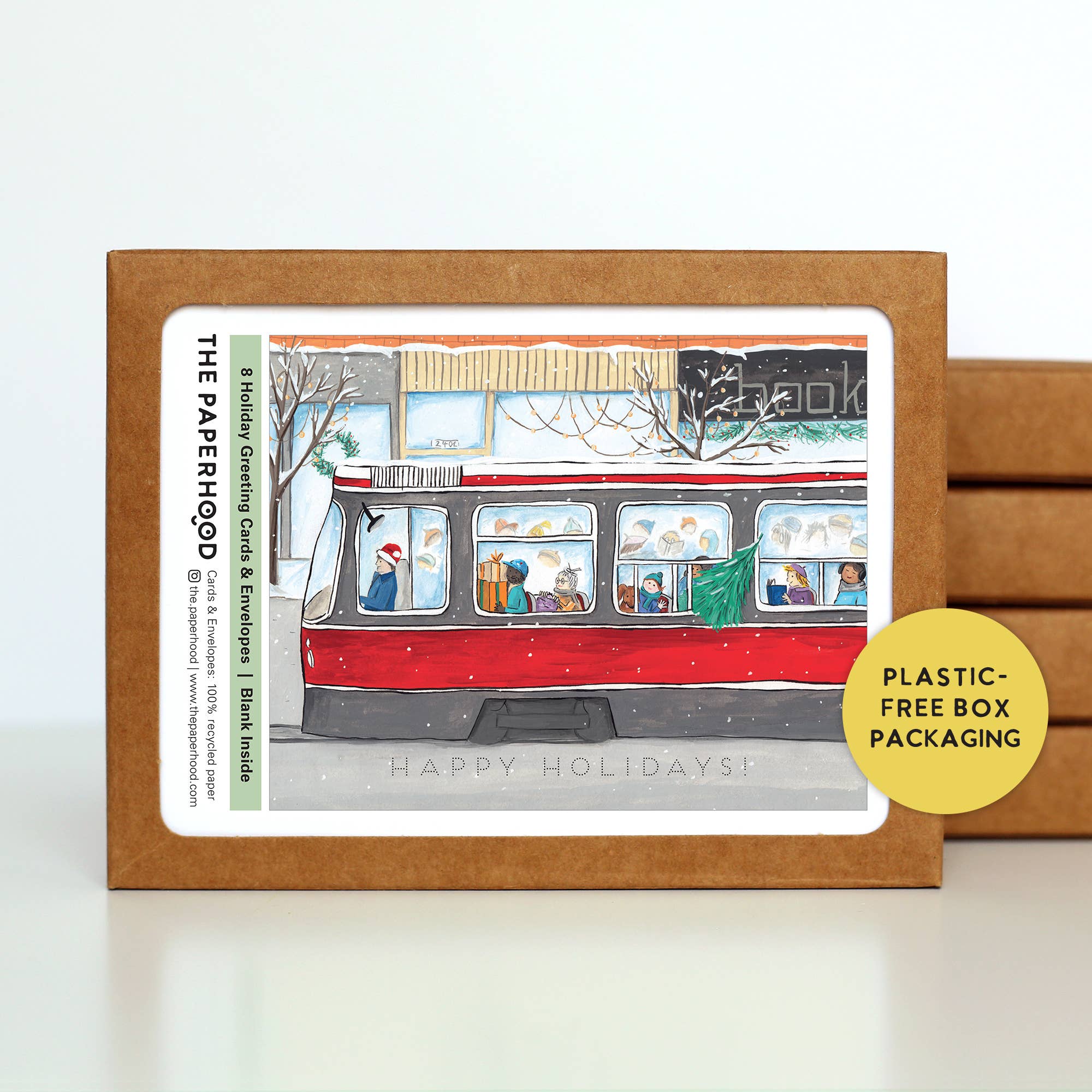 Toronto Streetcar Holiday Cards Box of 8 - 0