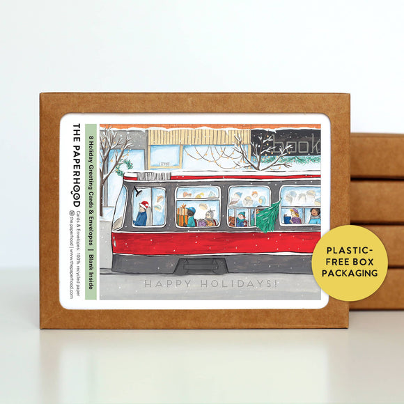 Toronto Streetcar Holiday Cards Box of 8