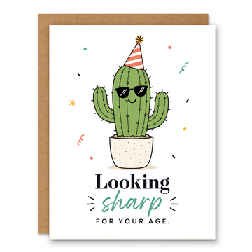 Looking Sharp for Your Age Birthday Card