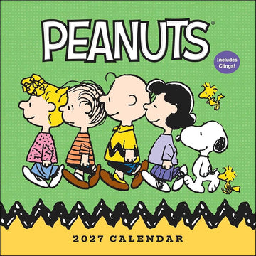 Peanuts 2027 Wall Calendar with Clings