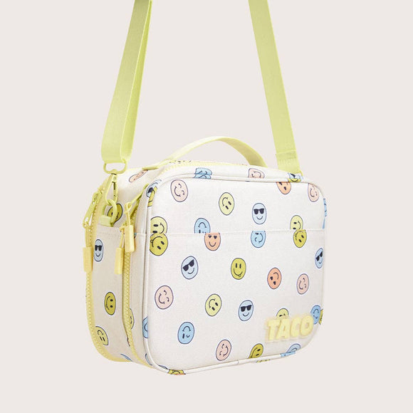 Liam - Expandable Smiley Cream Lunch Box