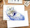 Sea Otter Watercolor Art Card-4