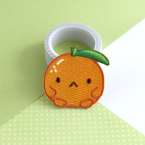 Grumpy Clementine Embroidered Patch