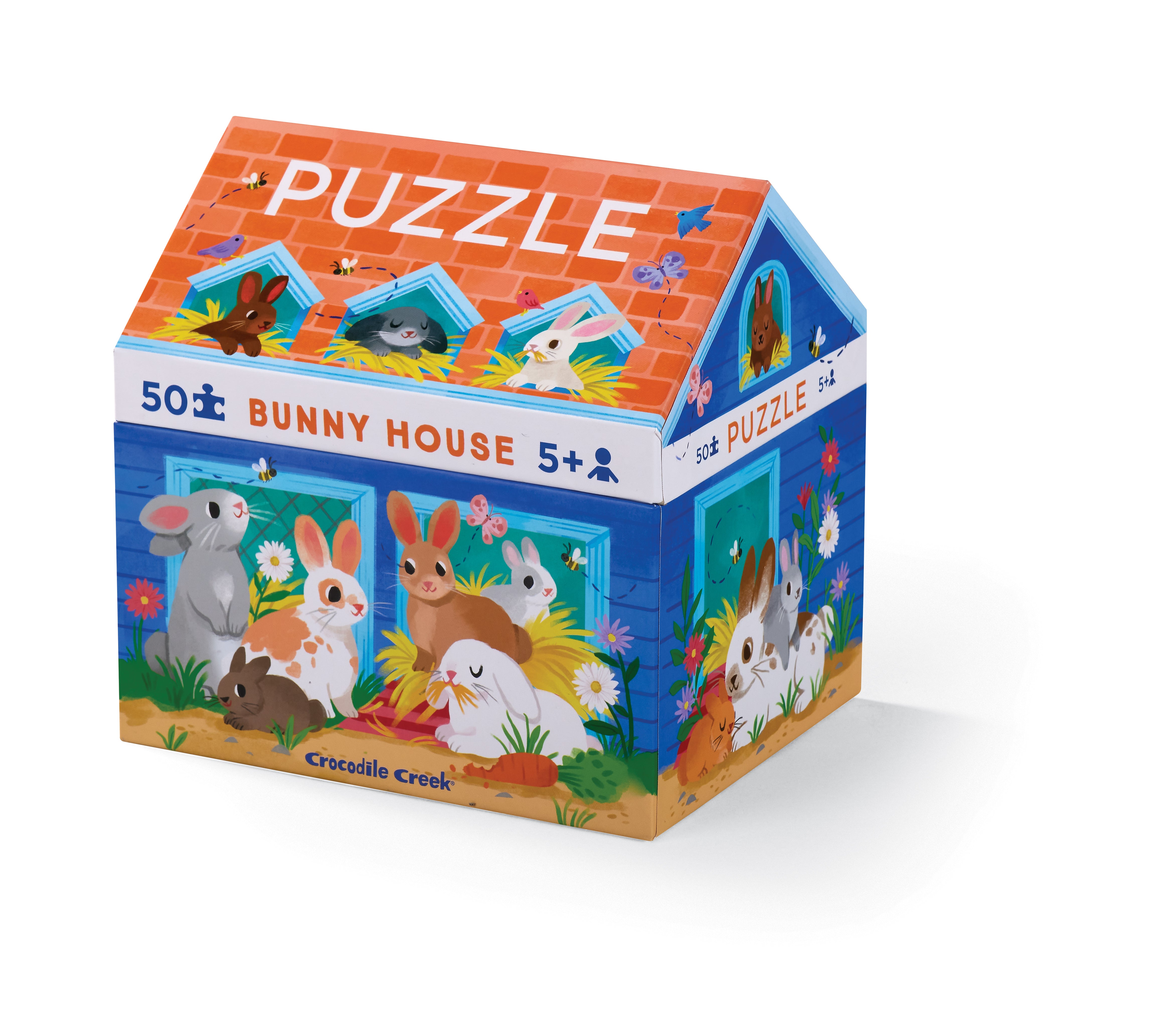 50-Piece House Puzzle: Bunny House