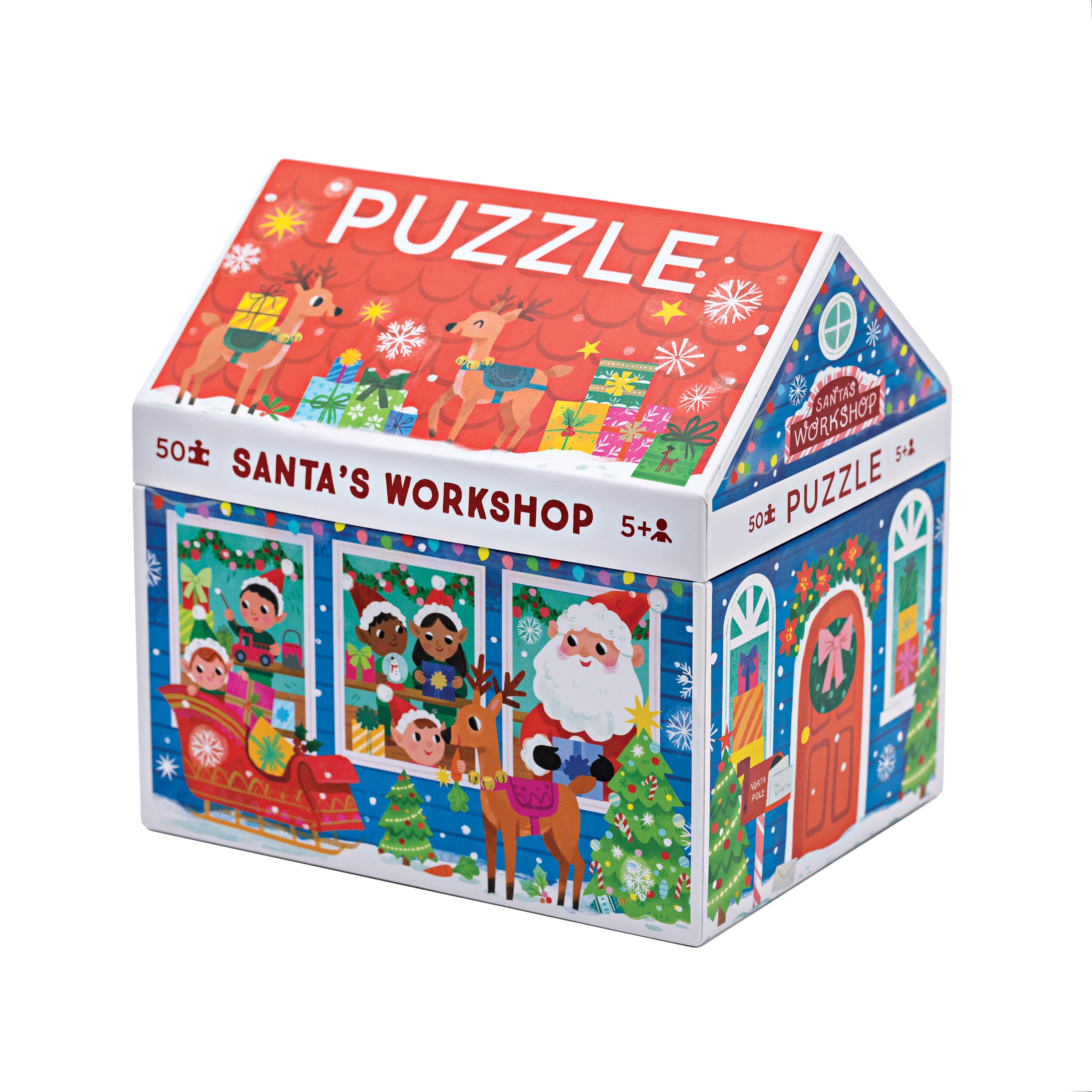 50 PC House Puzzle: Santa's Workshop