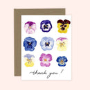 Thank You Pansies Flower Card-1