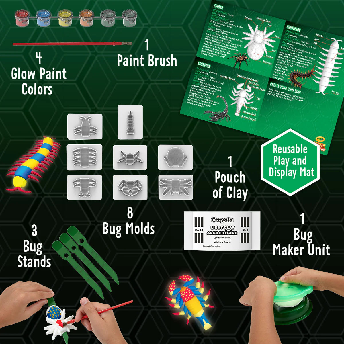 Crayola Critter Creator Kit: Glow Bugs