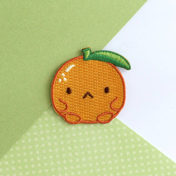 Grumpy Clementine Embroidered Patch