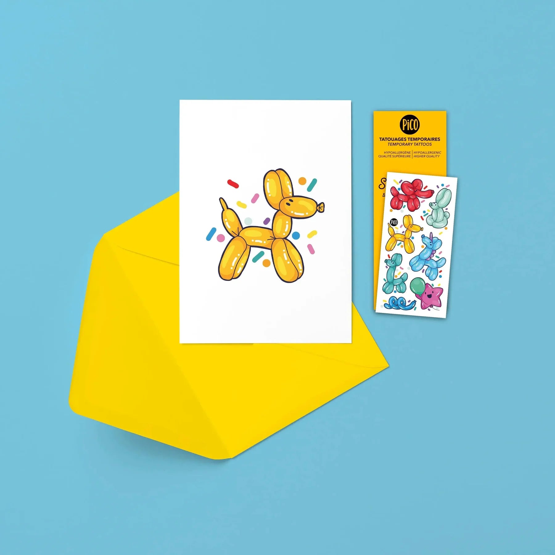 Greeting card - Animals Balloon
