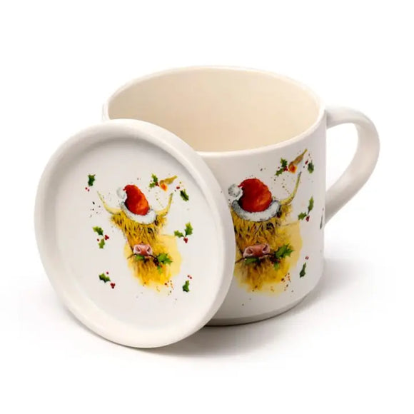 Christmas Jan Pashley Coo Cow Porcelain Mug Set