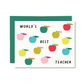 World's Best Teacher Card