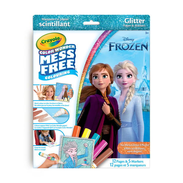 Color Wonder Mess-Free Glitter Paper & Markers Kit - Disney Frozen
