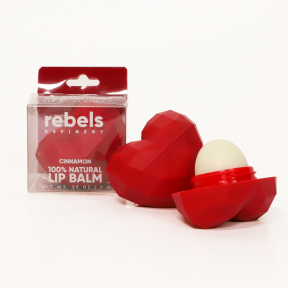 Red Heart Lip Balm: Scent: Cinnamon