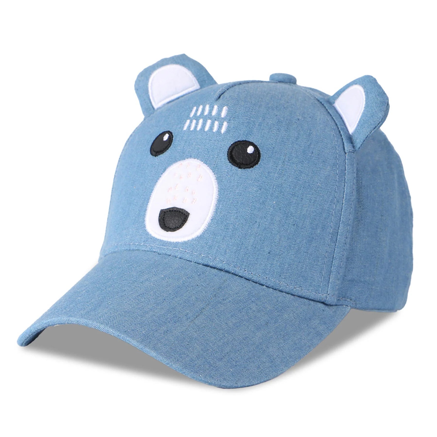 Kids UPF50+ Cap - Bear Chambray - 0