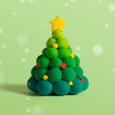 Xmas Tree Ornament Clay Crafting Kit-2