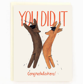 Graduation Dogs Card