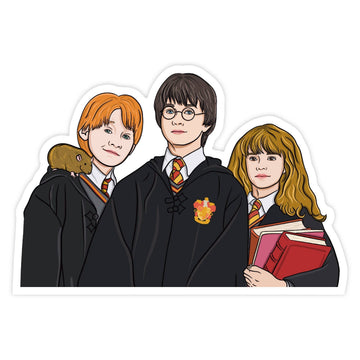 Magical Trio - Wizarding School Pop Culture Vinyl Sticker