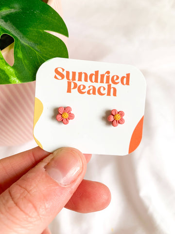 Acheter pink Mini Flowers Earrings