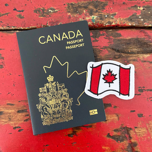 Canada Flag embroidered iron on patch