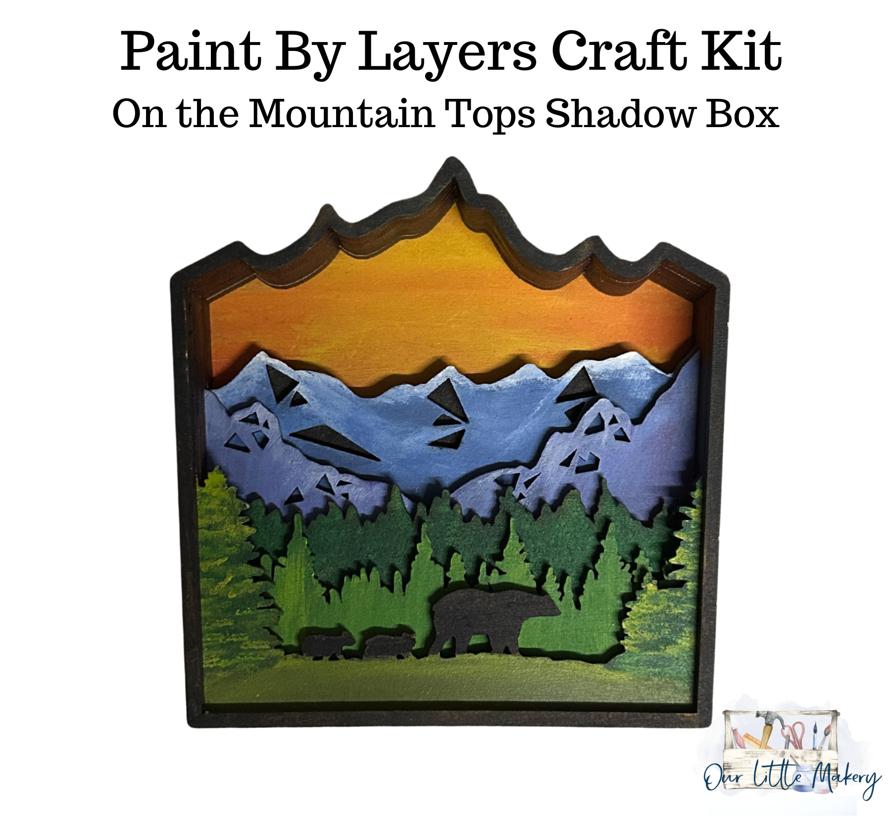 On The Mountain Tops Shadow Box Kit