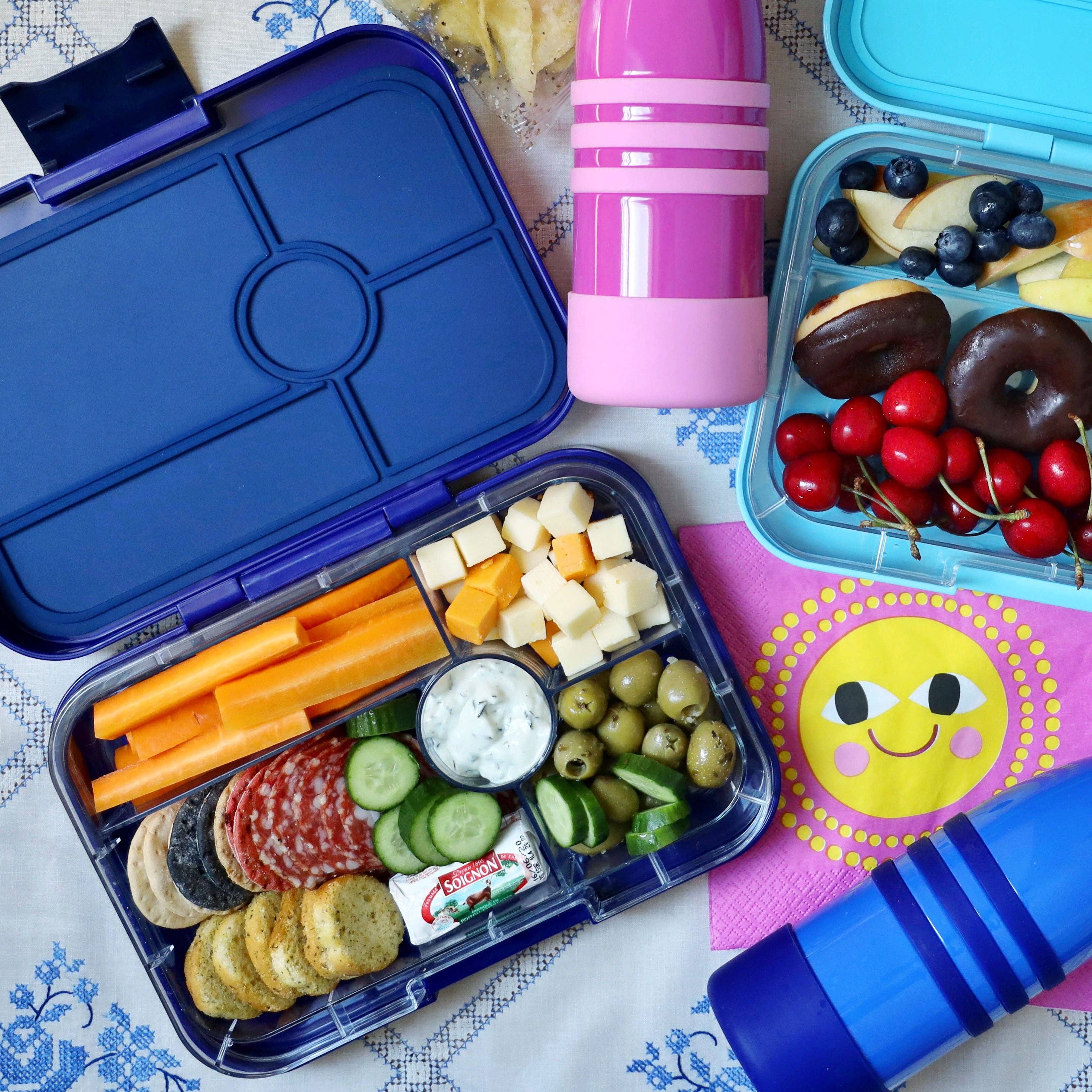 Leakproof Yumbox Tapas Bento Lunch Box - Monte Carlo Blue