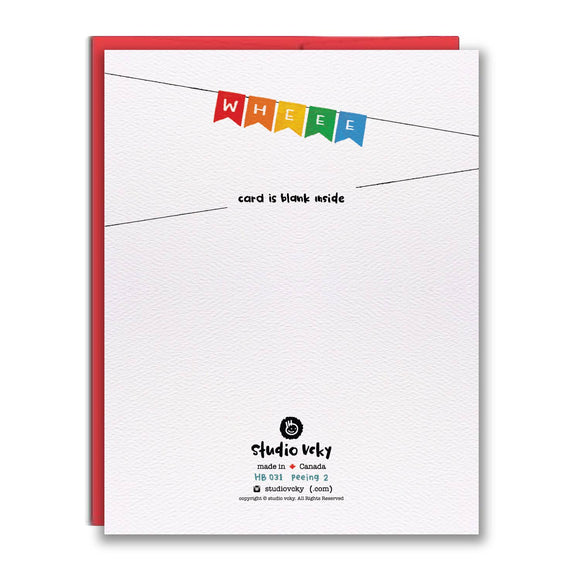 Greeting Card - Peeing (Octopus, Narwhal, Bear)