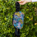 Black Floral Belt Bag