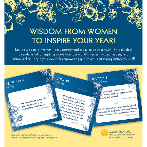 2027 Great Quotes From Great Women Boxed Calendar