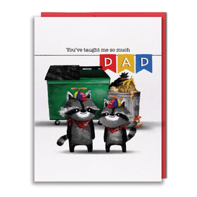 Greeting Card - Raccoon Dad