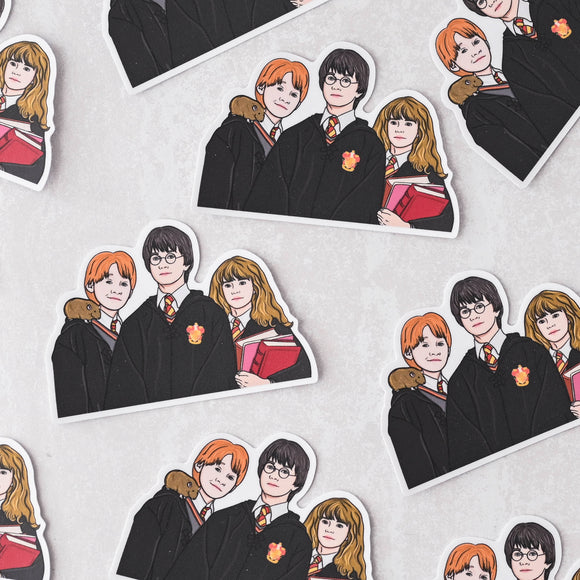Magical Trio - Wizarding School Pop Culture Vinyl Sticker