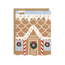 Merry Christmas Cozy Gingerbread House - Holiday Card-1